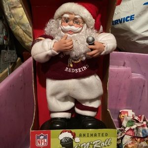 Animated Redskin Santa